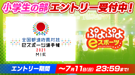 「全国都道府県対抗eスポーツ選手権 2021 MIE」小学生の部