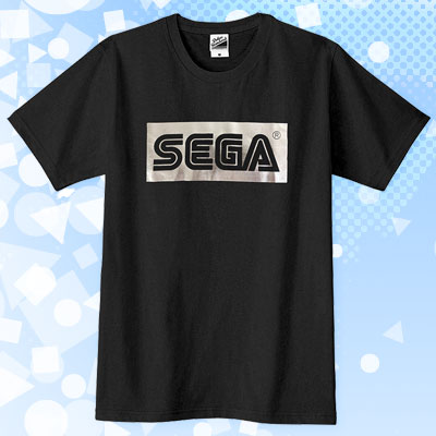 「セガロゴ」Tシャツ ブラック＆シルバー(M/L/XL)