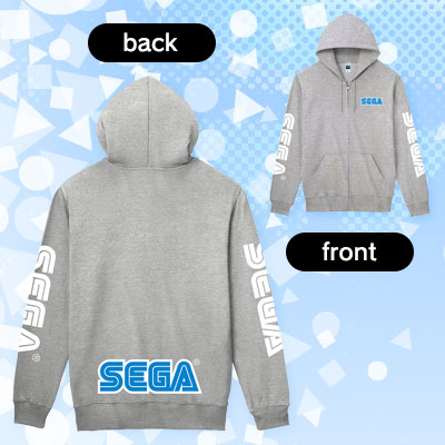 「セガロゴ」プレーンパーカー グレー 